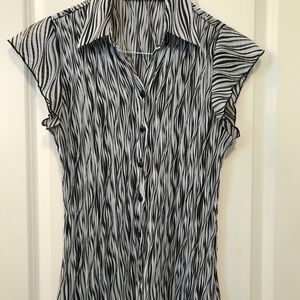 Essentials by Milano Cap Short-Sleeve Blouse